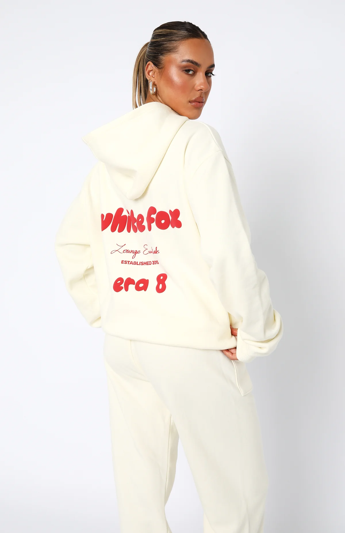 Era 8 Oversized Hoodie Cherry Cream - Image 5