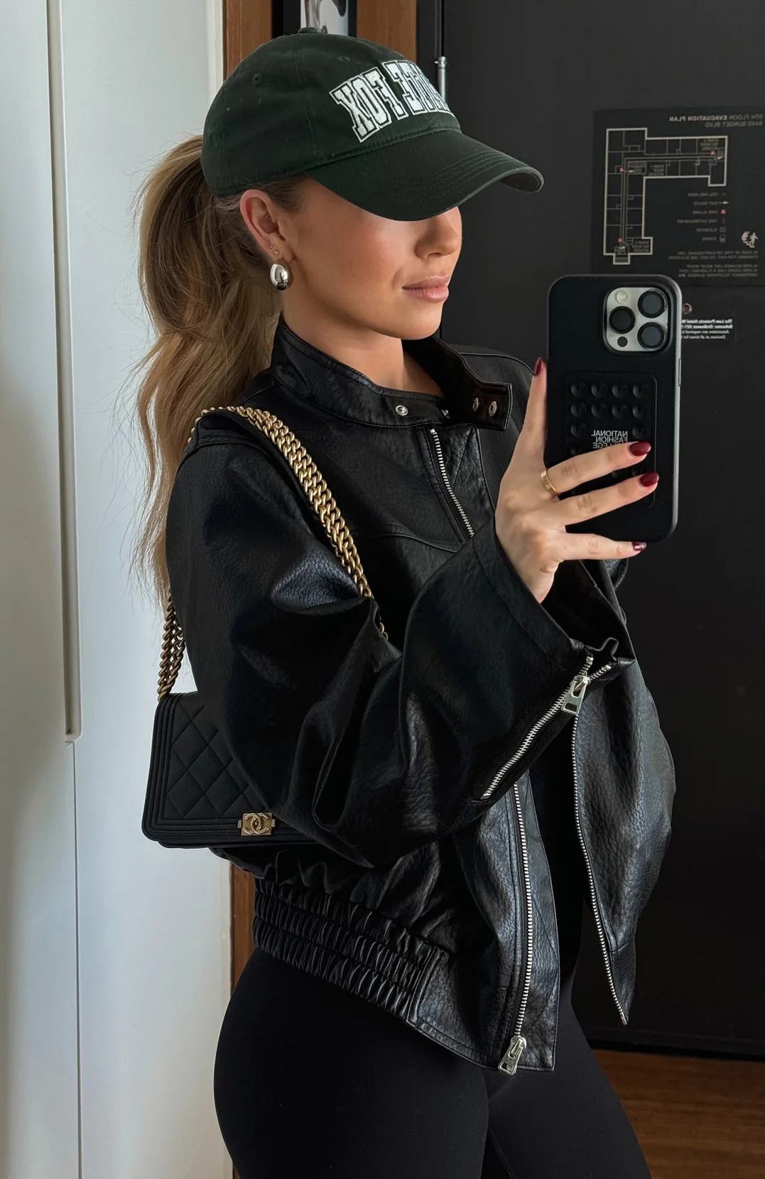 Tell Me Nothing PU Jacket Black - Image 11