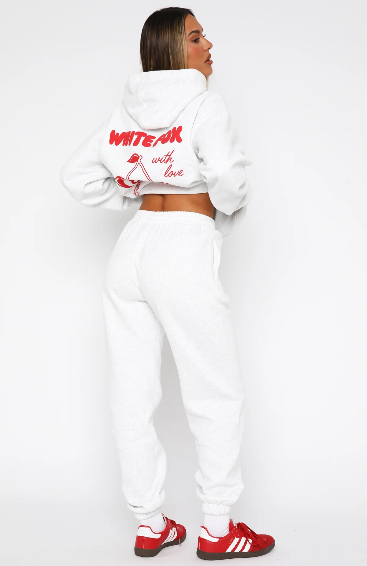 With Love In The Moment Sweatpants Grey Marle - Image 4